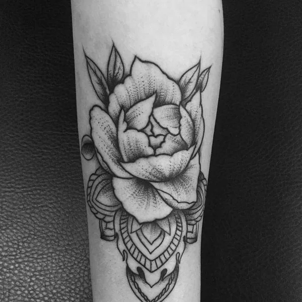 Traditional tattoo by Camilo Prat in Santiago