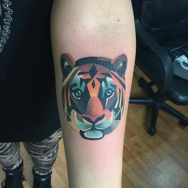 Traditional tattoo by Camilo Prat in Santiago