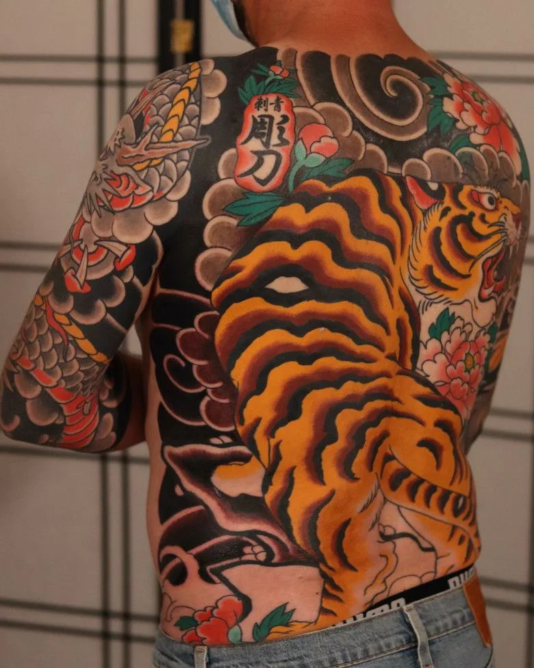 Japanese tattoo by Thom Piñeiro