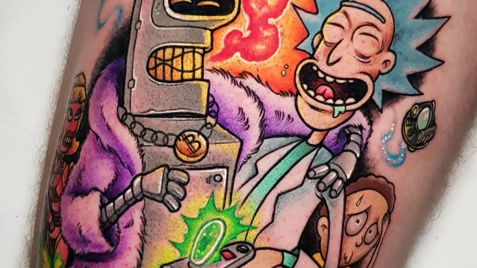 21 Rick and Morty Tattoos: New School, Blackwork & More — iNKPPL Tattoo ...