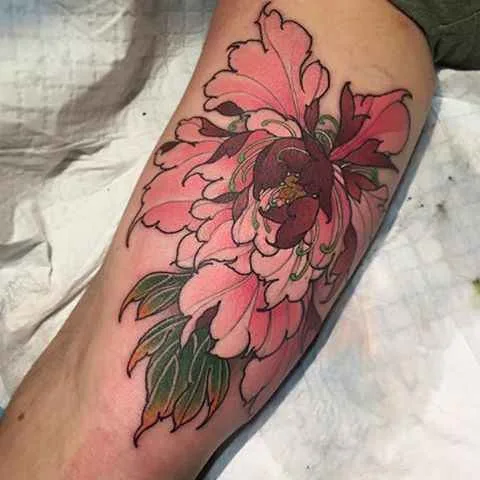 color japanese tatouage sur forearm #705 | Artiste tatoueur Matty D Mooney
