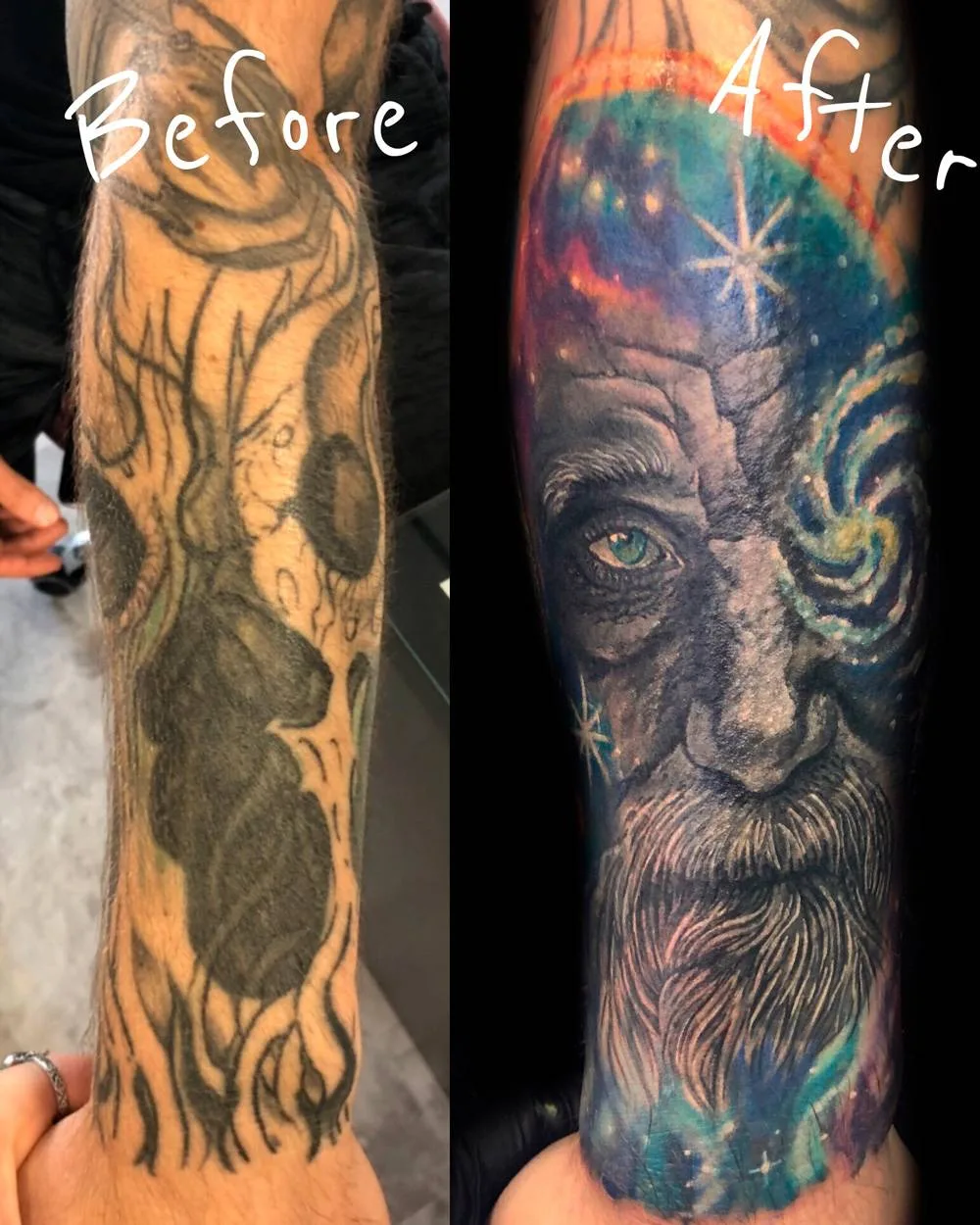 Tattoo artist Megan Wood, watercolor, realistic authors tattoo, flowers, animals | USA