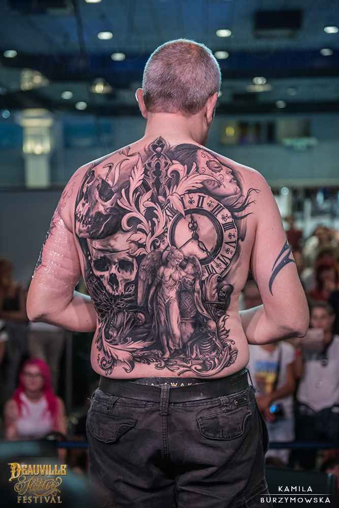 winner of the Deauville Tattoo Festival 2017 | Black-and-Grey 3rd Stef Proton