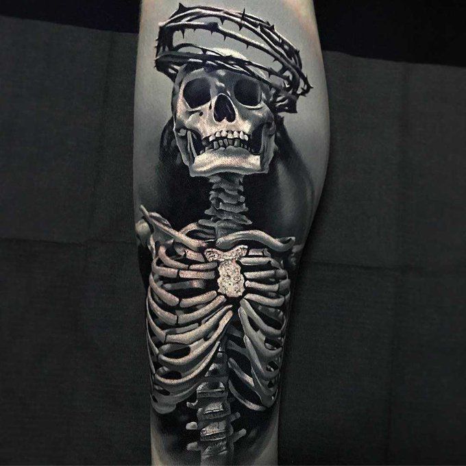 Тату рукав черепа: новый тренд в мире татуировок