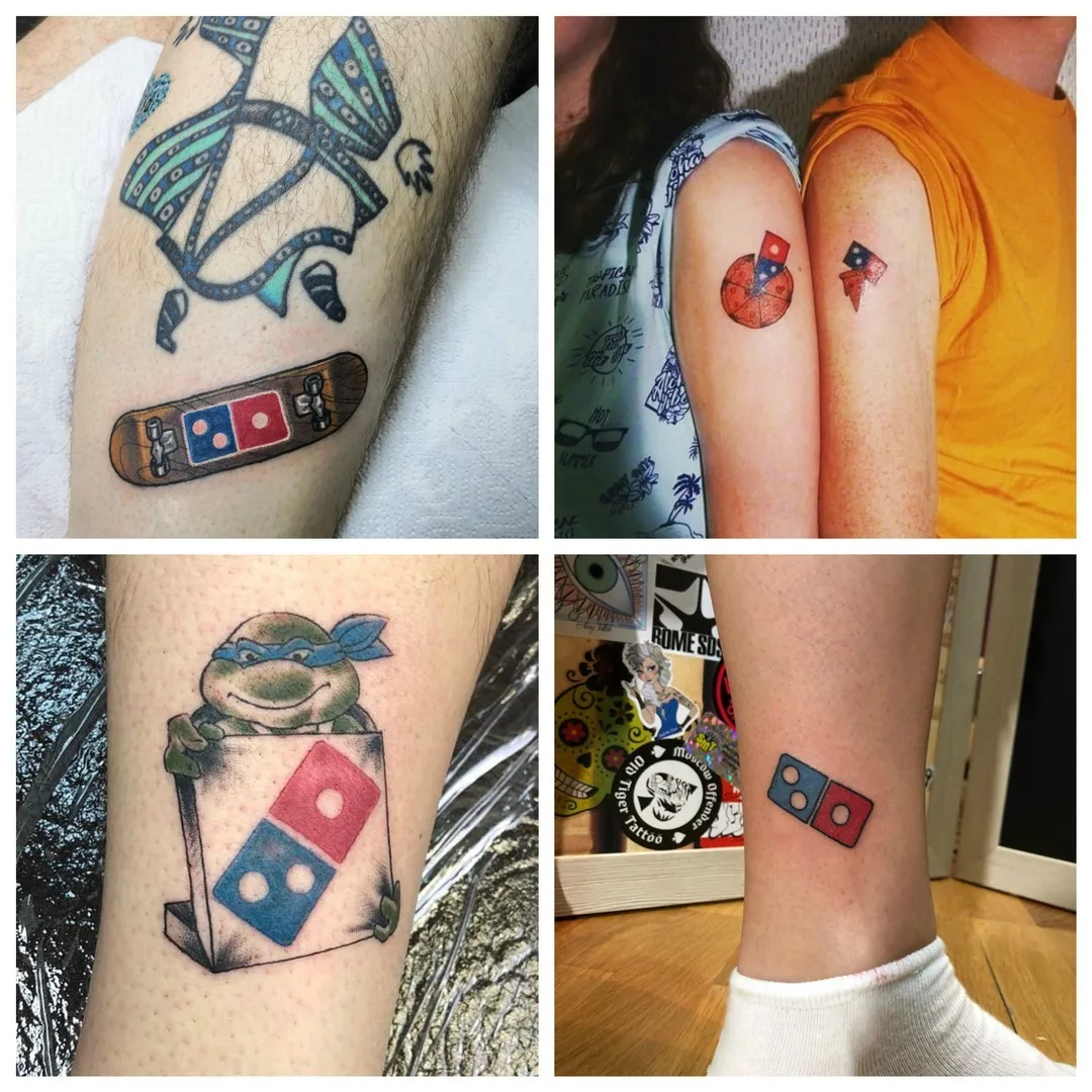 ежегодные 100 пицц в течение последующих 100 лет за татуировку от Domino’s Pizza