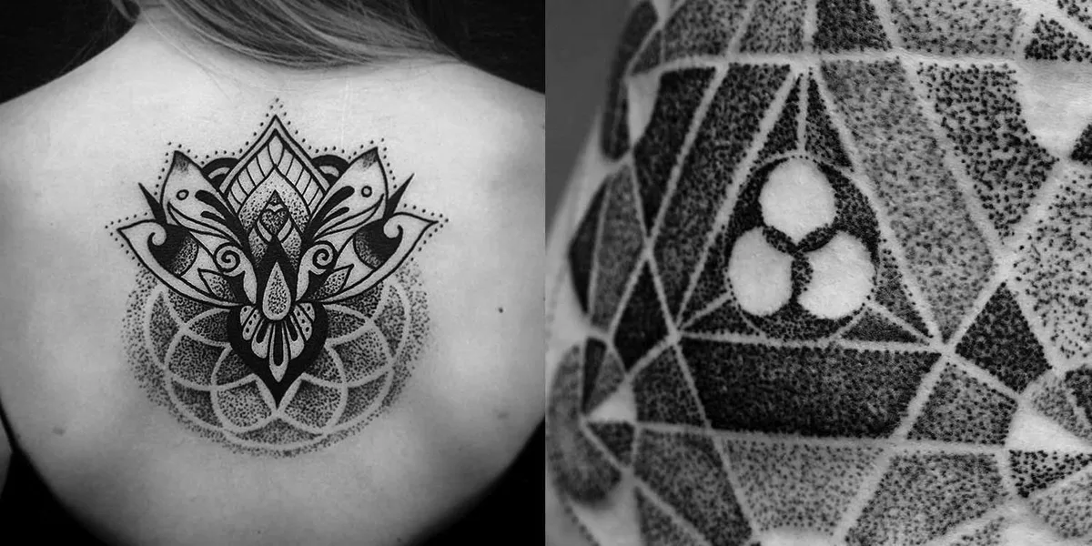 estilo de tatuaje Dotwork