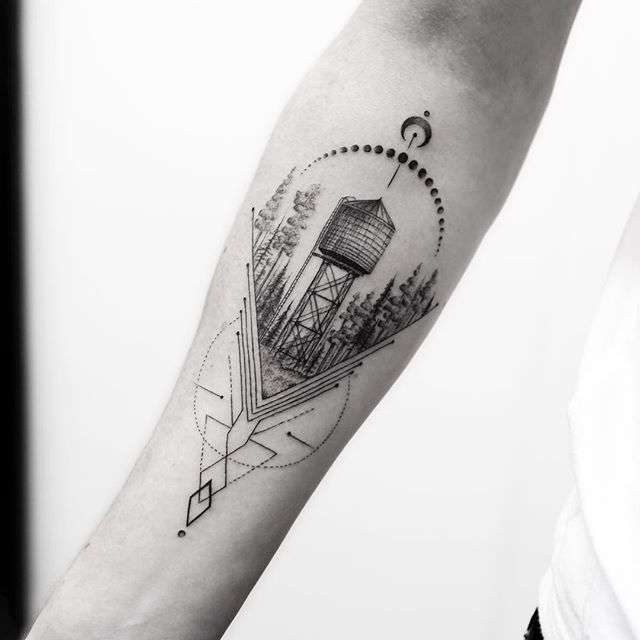 minimalism tattoo style минимализм тату