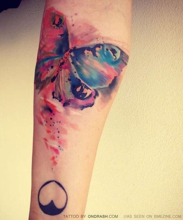 стиль татуировки акварель watercolor tattoo style примеры