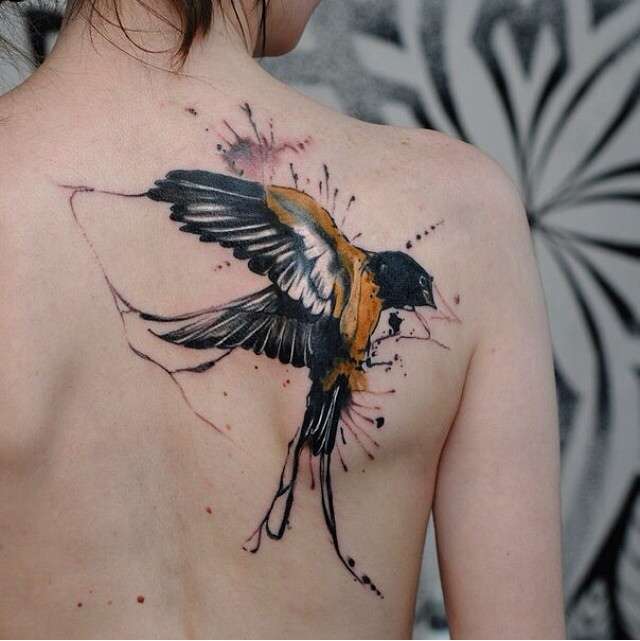 Акварельная татуировка в Казани