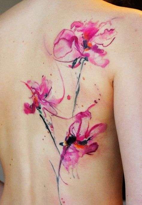 стиль татуировки акварель watercolor tattoo style примеры