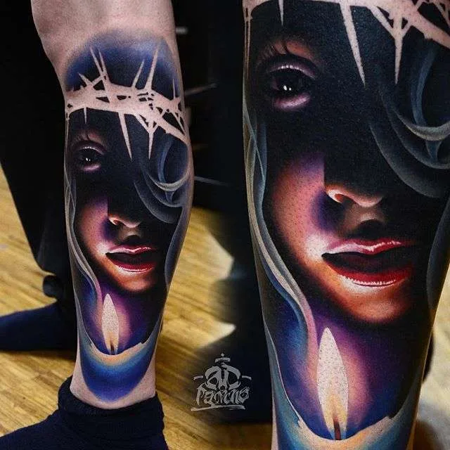 A.D. Pancho realistic tattoo work