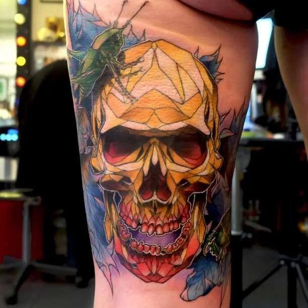 Tattoo artist Dusty Duza Brasseur authors design color tattoo | Тату мастер Dusty Duza Brasseur дизайнерские цветные татуировки