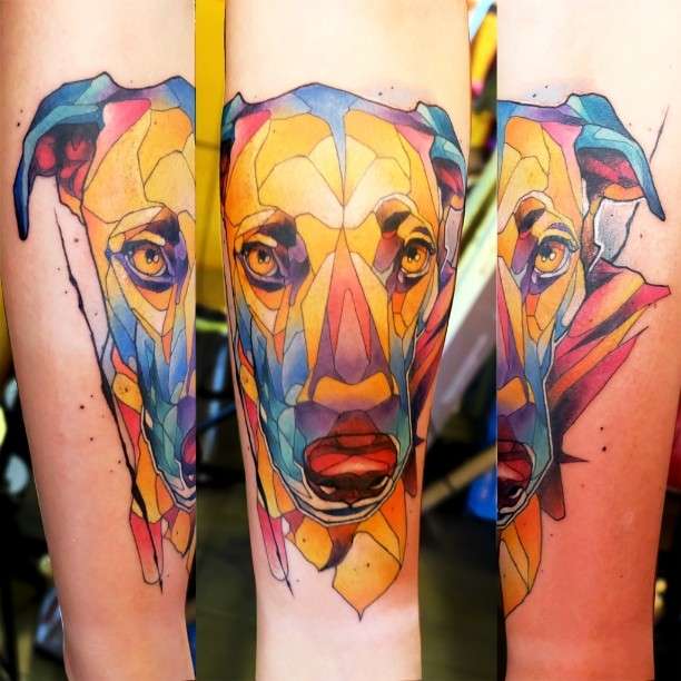 Tattoo artist Dusty Duza Brasseur authors design color tattoo | Тату мастер Dusty Duza Brasseur дизайнерские цветные татуировки