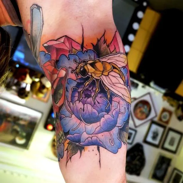 Tattoo artist Dusty Duza Brasseur authors design color tattoo | Тату мастер Dusty Duza Brasseur дизайнерские цветные татуировки