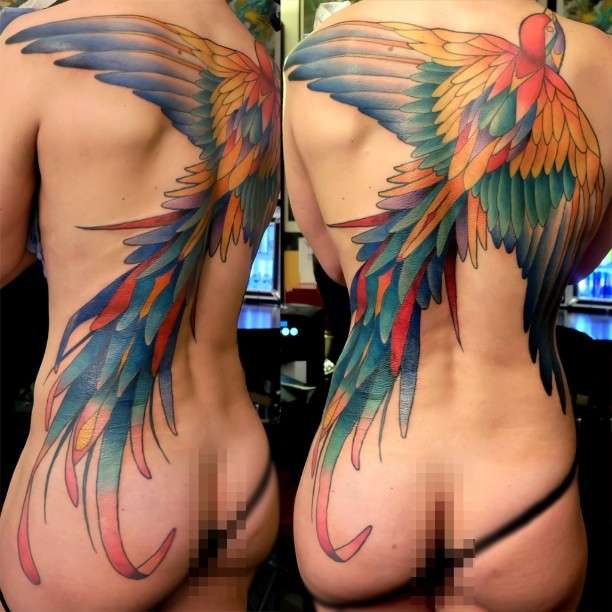 Tattoo artist Dusty Duza Brasseur authors design color tattoo | Тату мастер Dusty Duza Brasseur дизайнерские цветные татуировки