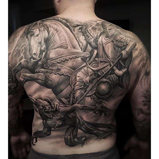 Tattoo artist Greg Nicholson blackandgrey realism tattoo | Тату мастер Greg Nicholson черно-белые реализм тату