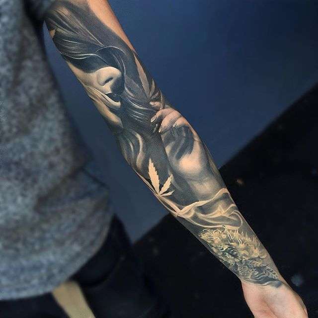 Tattoo artist Gabriel Gonzalez (Gabrielinkaholik) black and grey realism tattoo | Тату мастер Gabriel Gonzalez (Gabrielinkaholik) реализм тату 