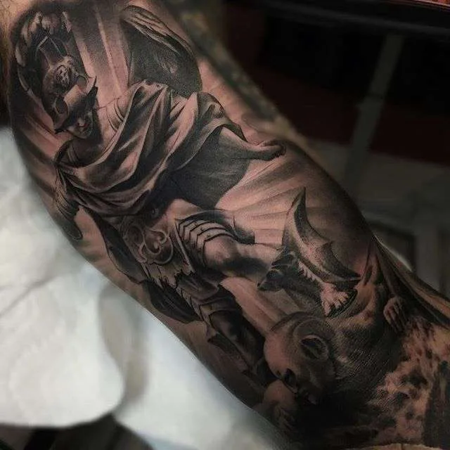 Tattoo artist Gabriel Gonzalez (Gabrielinkaholik) black and grey realism tattoo