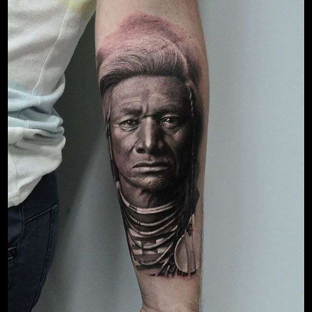 Tattoo artist Karol Rybakowski color realism portrait tattoo | Тату мастер Karol Rybakowski цветной реализм портретная татуировка