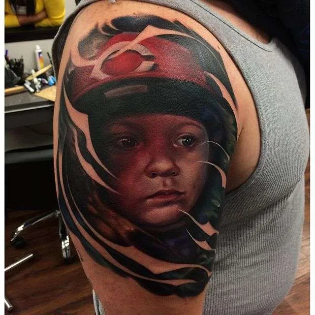 Tattoo artist Kyle Cotterman color realism tattoo