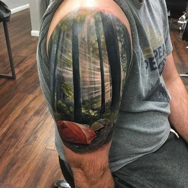 Tattoo artist Kyle Cotterman color realism tattoo