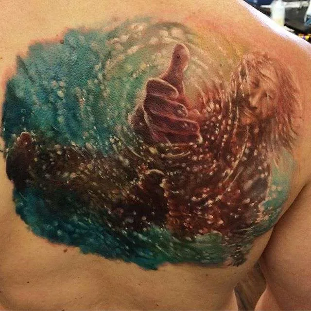 Tattoo artist Kyle Cotterman color realism tattoo