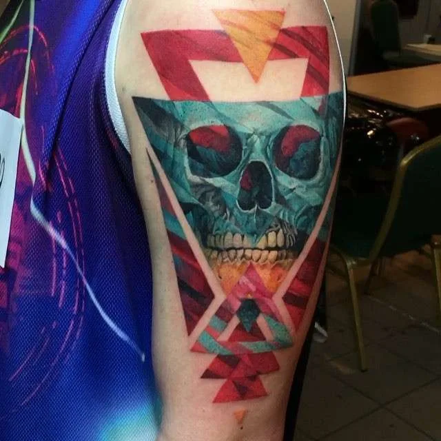 Tattoo master Andrey Lukovnikov color tattoo abstraction