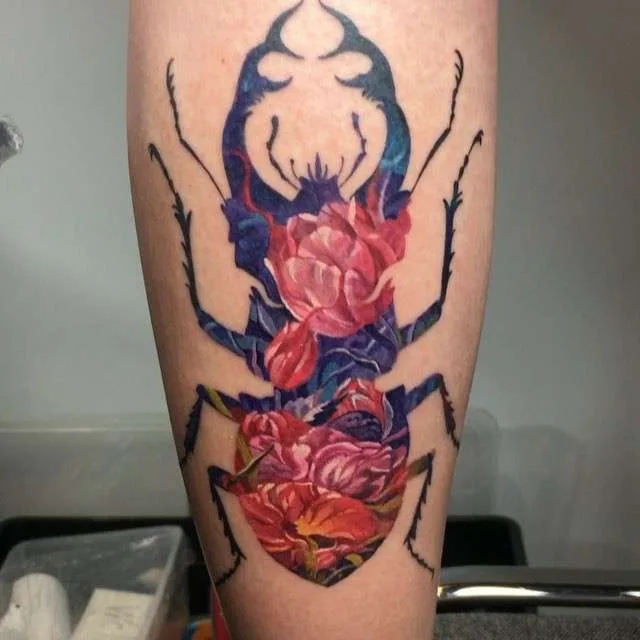 Tattoo master Andrey Lukovnikov color tattoo abstraction