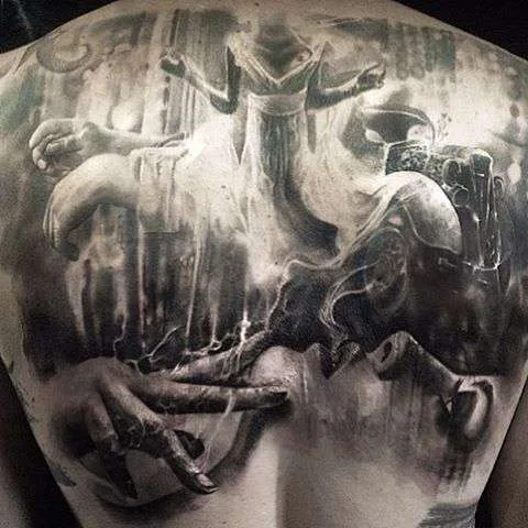 纹身艺术家 Matthew James 黑白写实纹身