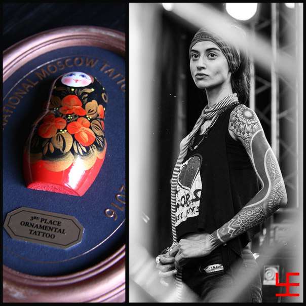 8-th Moscow International Convention 2016 орнаментальная татуировка