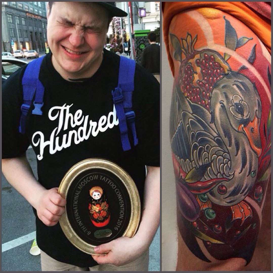 8-th International moscow tattoo convention portrait номинация нью-скул