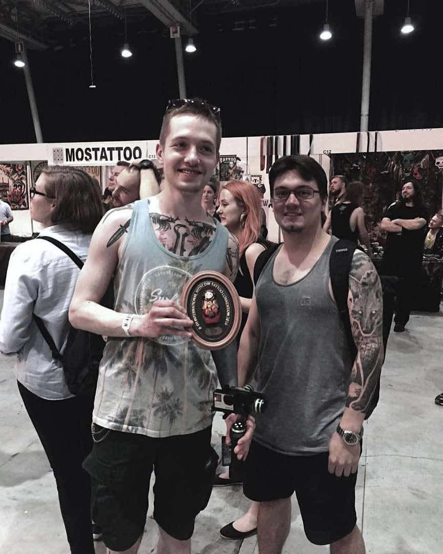 8-th International moscow tattoo convention dotwork номинация дотворк