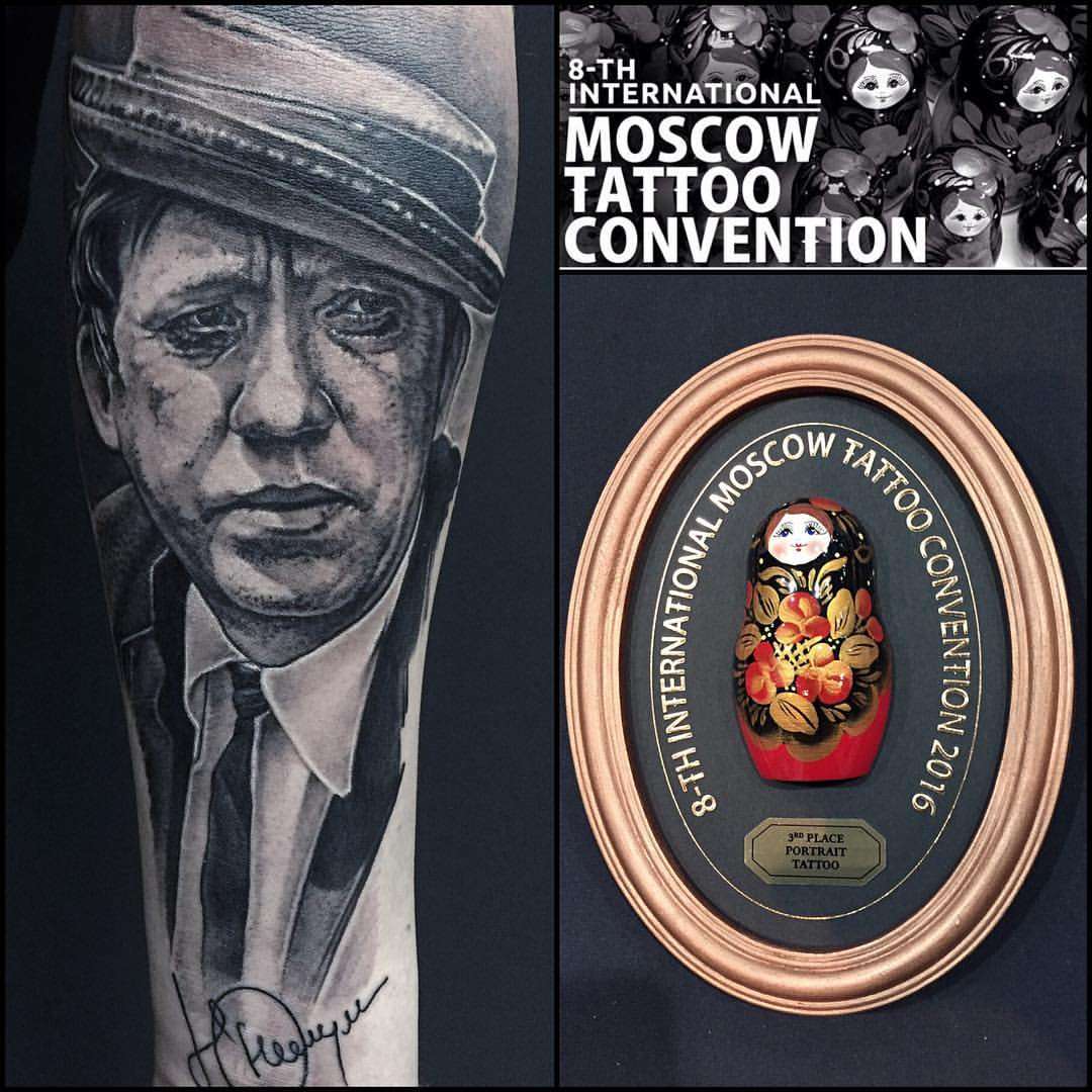 8-th International moscow tattoo convention portrait номинация портрет