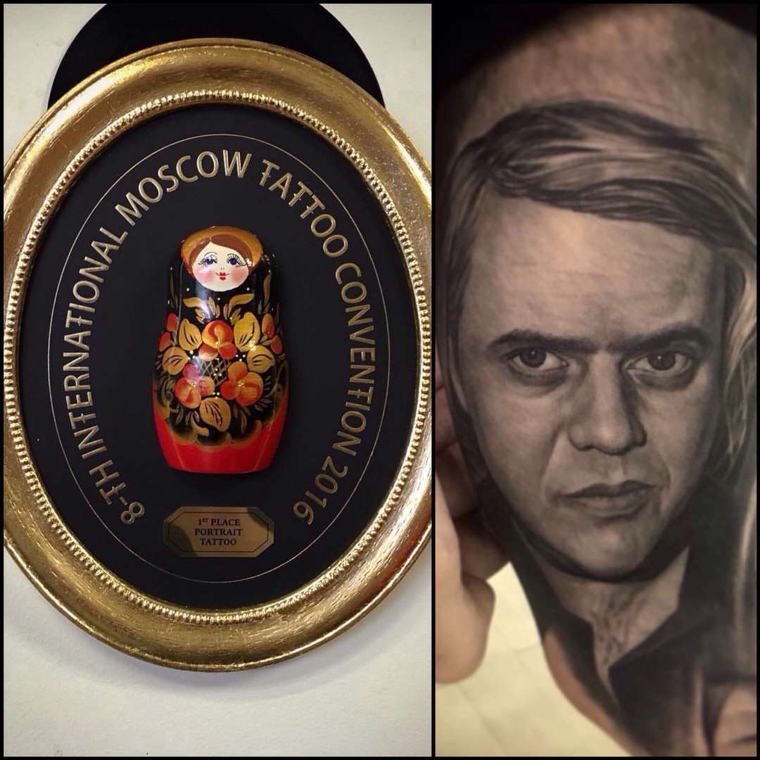8-th International moscow tattoo convention portrait номинация портрет