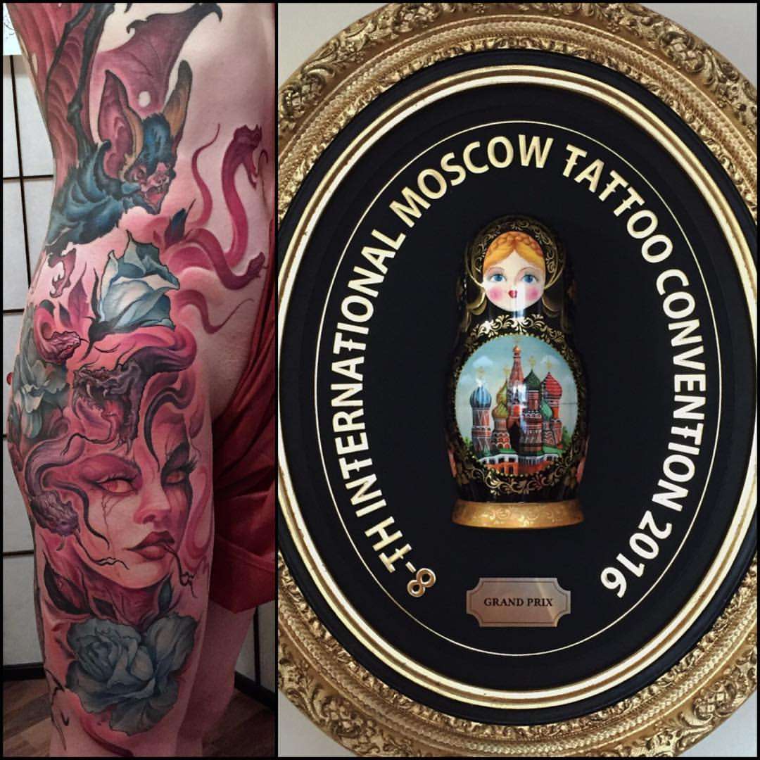 победители 8-ой международной московской тату конвенции 2016 гран-при конвенции