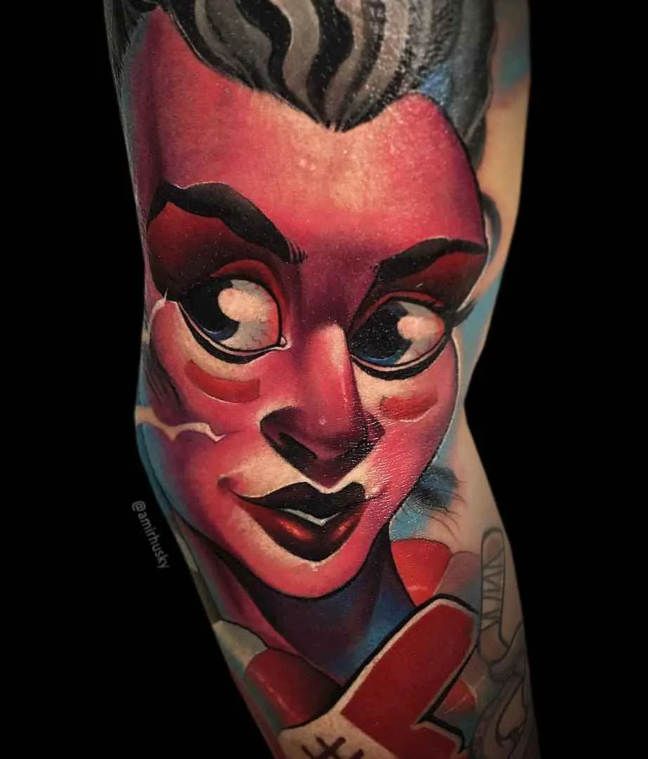 Tattoo artist Amir Husky - color authors new school tattoo | Kazan, Moscow, Russia