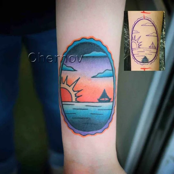 Old School tattoo by Дмитрий Чернов in Пенза