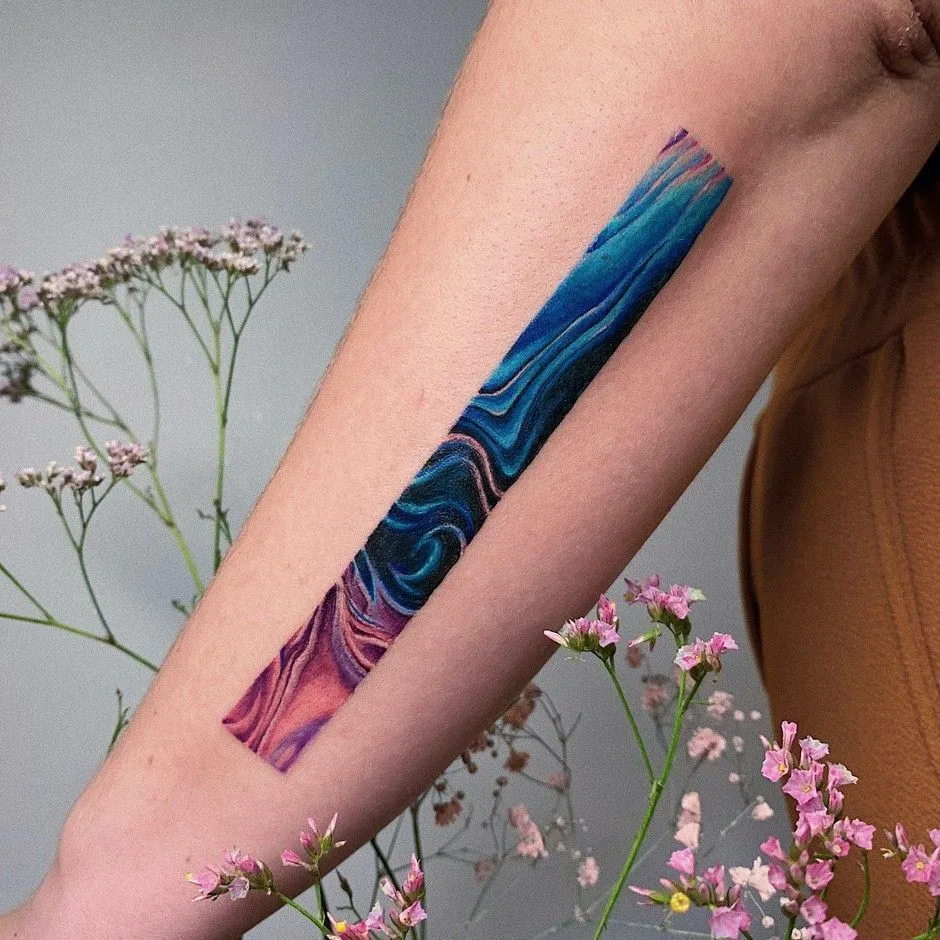 Tattoo artist Valeria Yarmola, color watercolor tattoo | Kiev, Ukraine