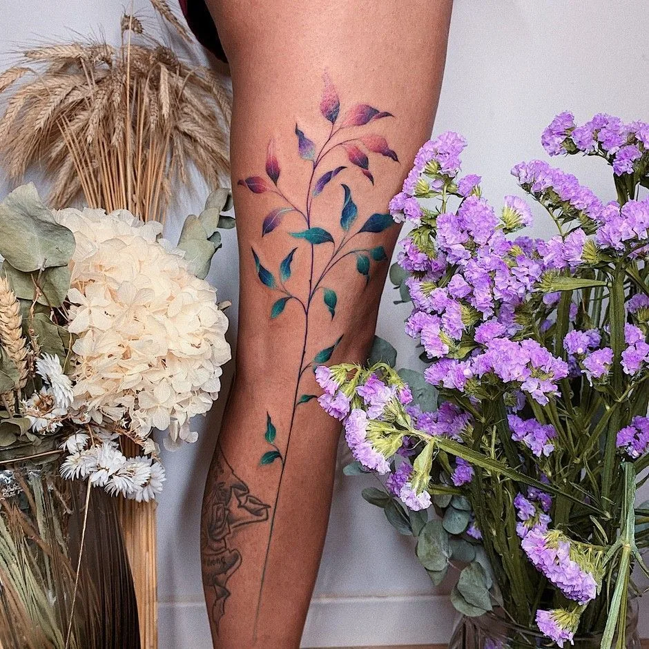 Tattoo artist Valeria Yarmola, color watercolor tattoo | Kiev, Ukraine