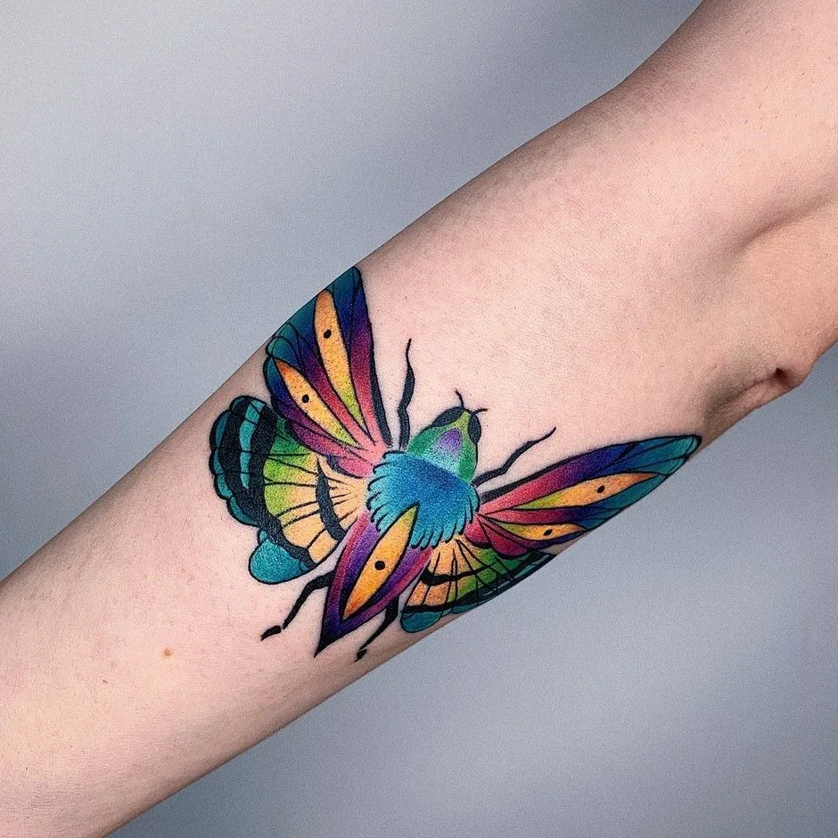 Tattoo artist Valeria Yarmola, color watercolor tattoo | Kiev, Ukraine