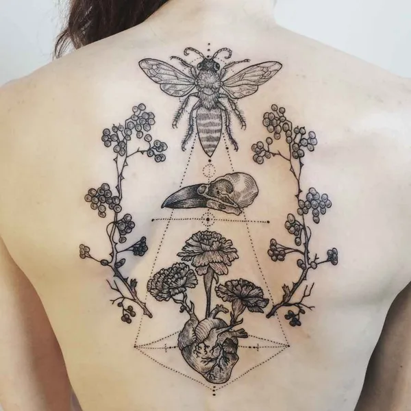 Dotwork tattoo by Pony Reinhardt in New York City