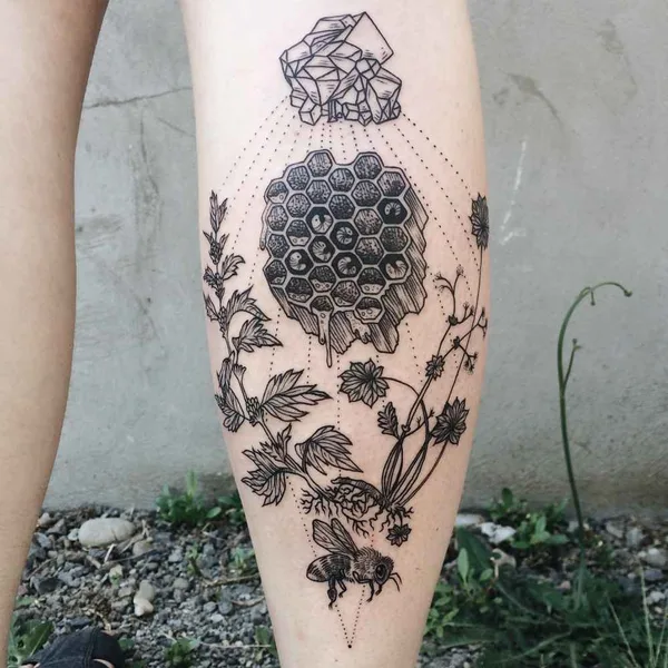 Dotwork tattoo by Pony Reinhardt in New York City