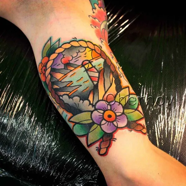 Old School tattoo by Дмитрий Чернов in Пенза