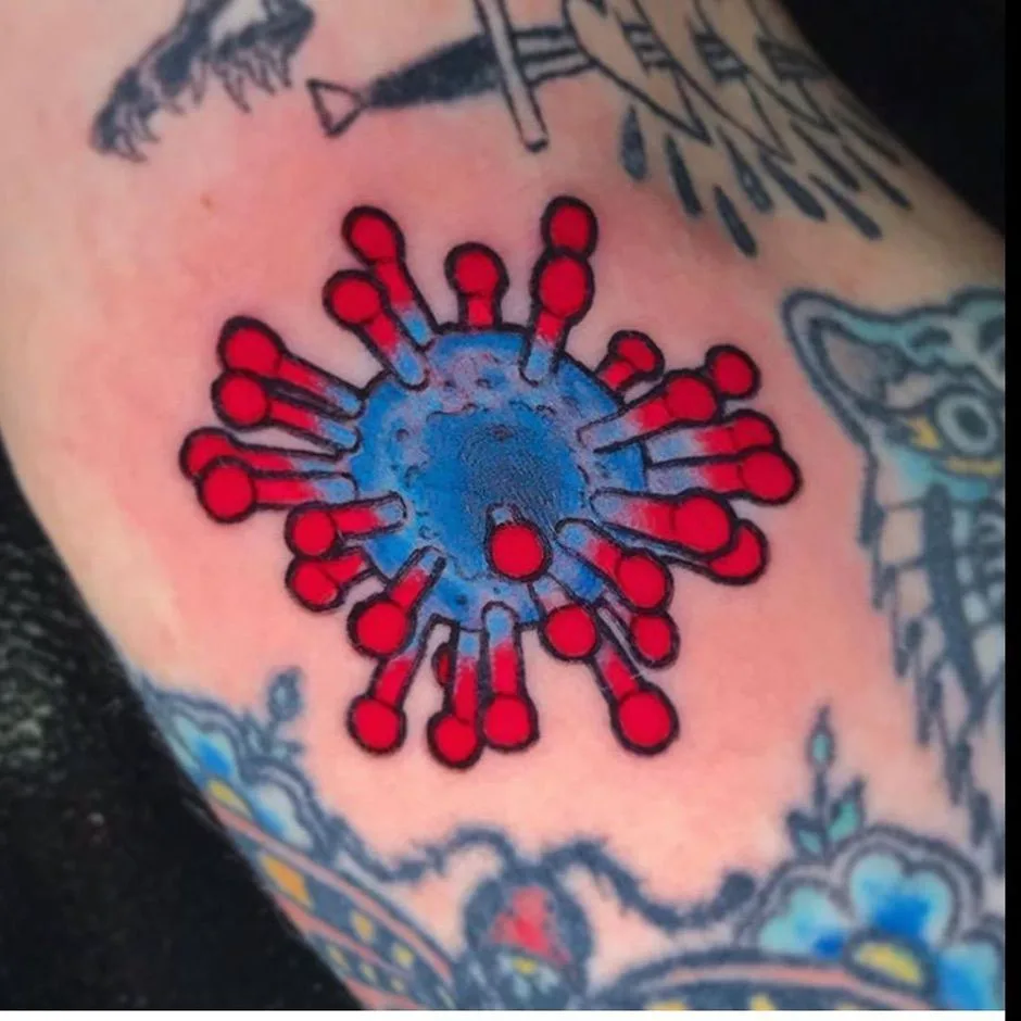 COVID-19 tattoo, Coronavirus tattoo 2020