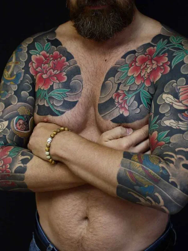 male color japanese tattoo on full sleeve #10919 | Tattoo Artist Сергей Buslay Буслаев