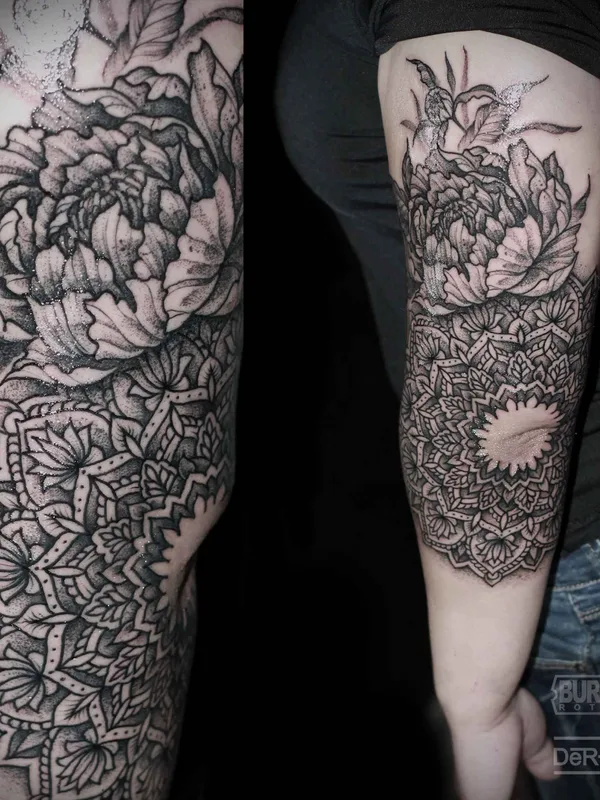 black and grey blackwork татуировка на forearm #8604 | Тату мастер Антон Дёртин