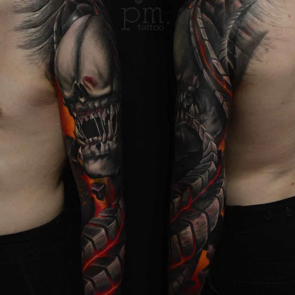 Realism tattoo by Mihail & Polina in Пермь