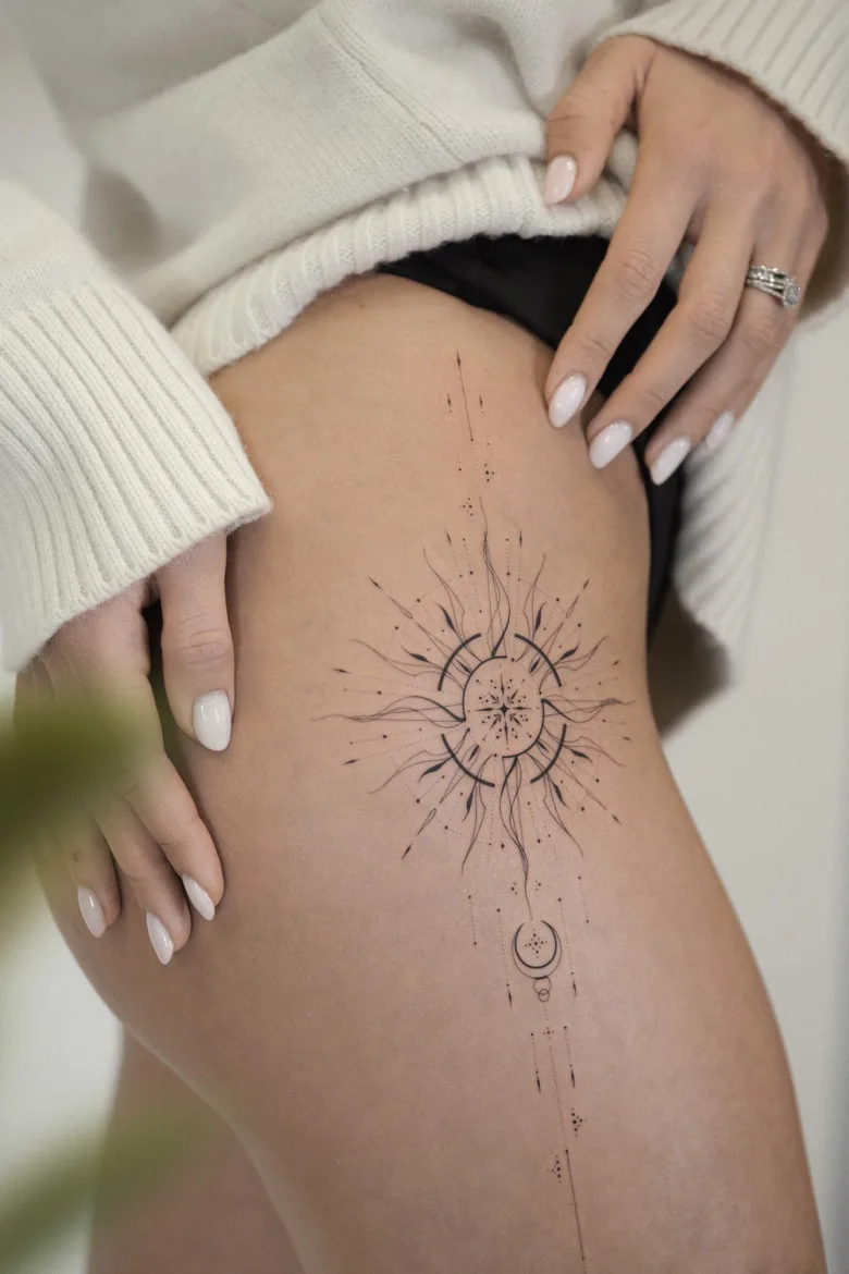 Tattoo artist Yana Laguta