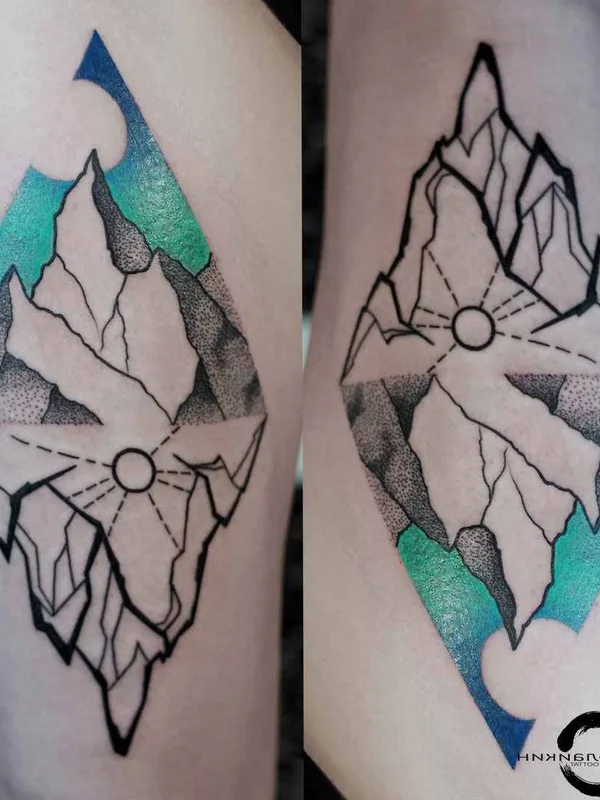 color geometric татуировка на forearm #18497 | Тату мастер Смолайкин Андрей Александрович
