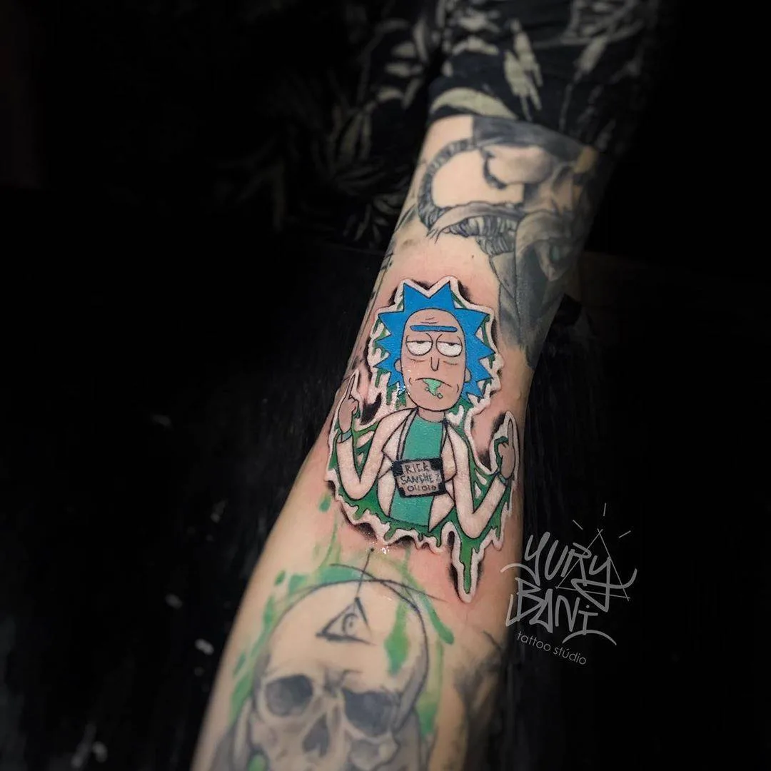 Rick and Morty tattoo